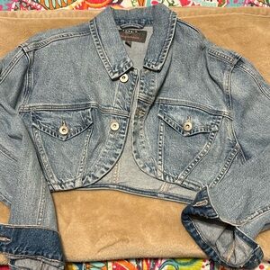 Torrid crop denim jacket
